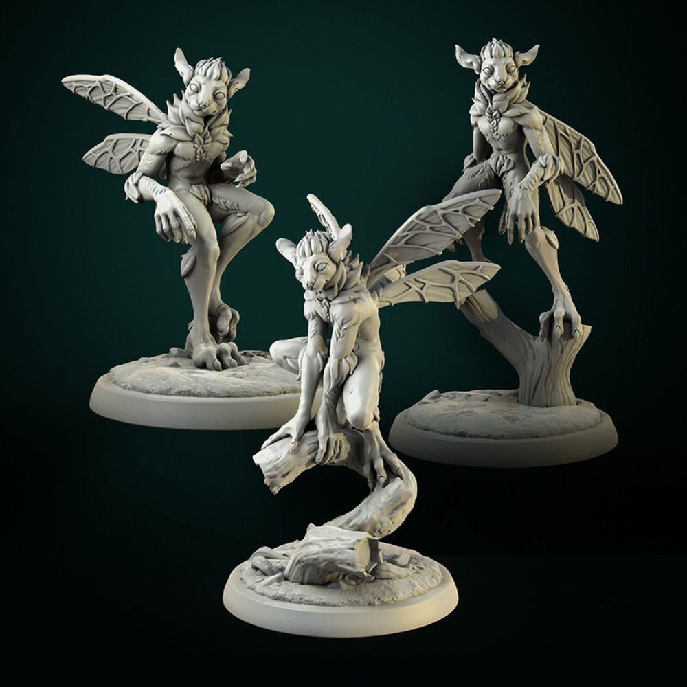 Фея повелительницы леса (НАБОР), Sylvaneth, Пикси (Pixies) Маг, Спрайт- Эльф Волшебница, Фейри (Fairies) миниатюра для dnd, днд, pathfinder, фентези, Настольная игра, НРИ, Варгейм, РПГ