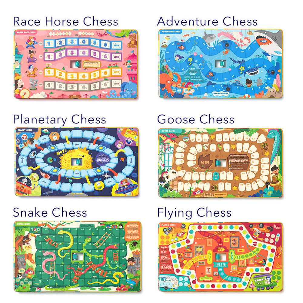 Портативная настольная игра mideer 6 в 1 - Приключения в музее