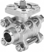 Шаровой кран Festo VZBA-3/8-WW-63-T-22-F0304-V4V4T Ру63 Ду10 (PN63 DN10)