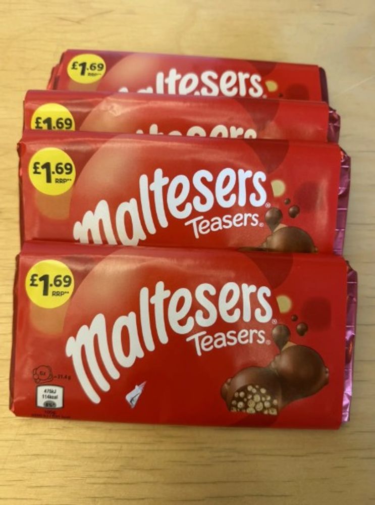 Maltesers Teasers, шоколад "Тизерс", 100г