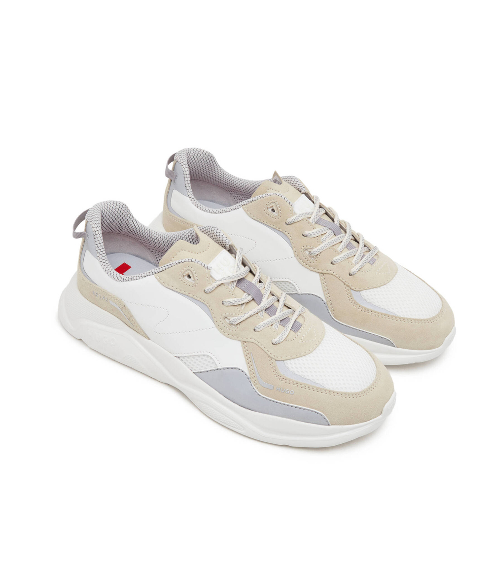 Кожаные кроссовки HUGO - белый(50517122)