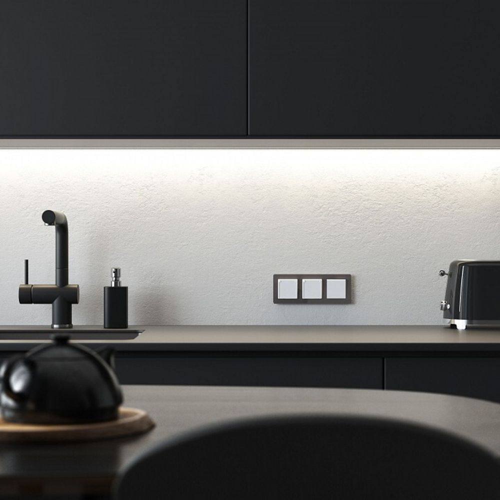 Выключатель проходной одноклавишный без рамки Werkel белый акрил W1112041