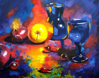 Натюрморт с яблоками