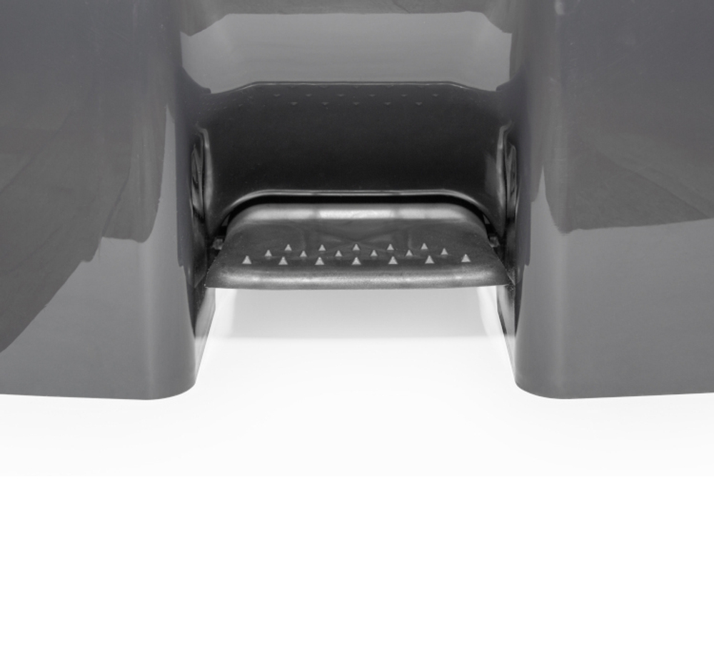 Бак для мусора 110л с педалью на колесах М2395