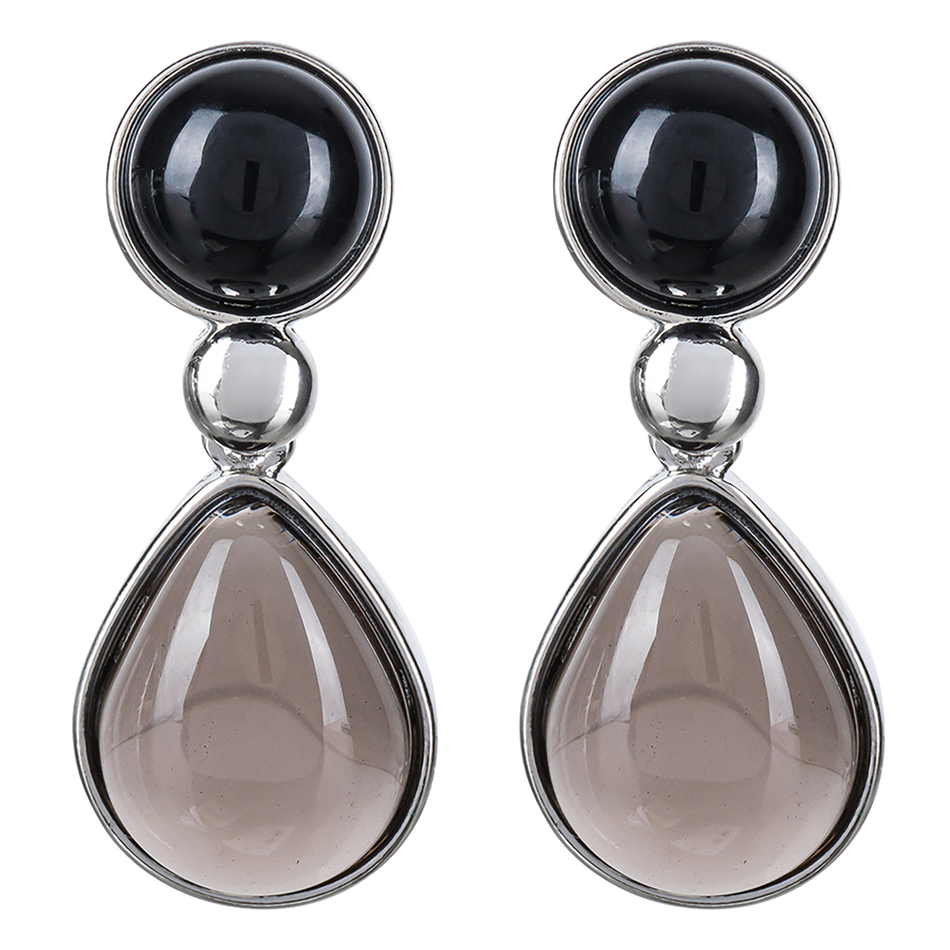Серьги Possebon Agata Preto, Obs Fume A0738.4.1 S