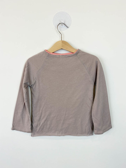 Лонгслив коричневый, 92