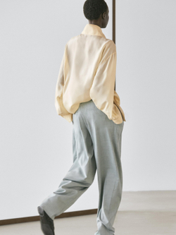 Massimo Dutti Свободные брюки с вытачками, сине-серый