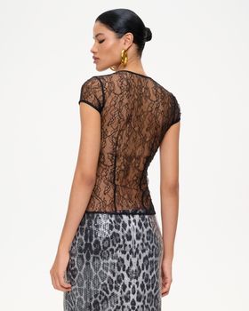 Юбка мини из пайеток с леопардовым принтом