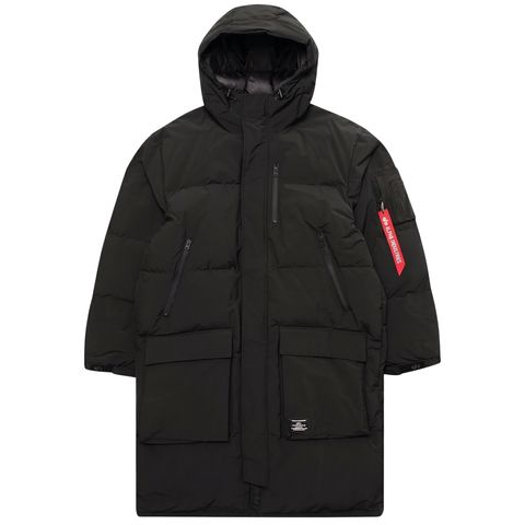 Пуховик Alpha Industries Long Puffer Parka Black (Черная)