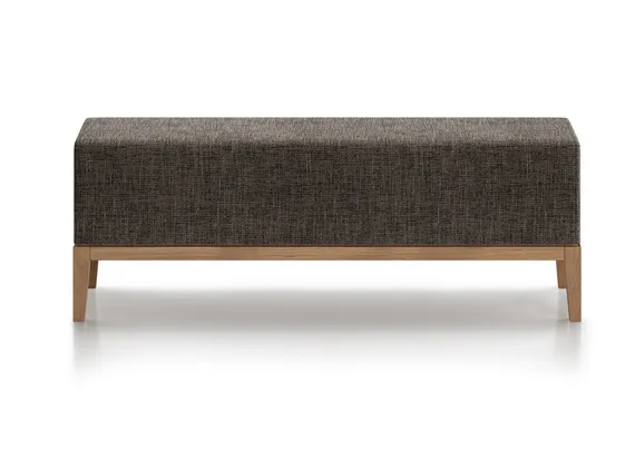 Банкетка Fjord 120 см (коричневый рогожка, бук)