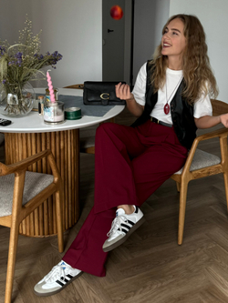 Брюки Office винный