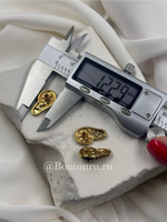 Шляпки под установочные кнопки Скиапар. ухо золото