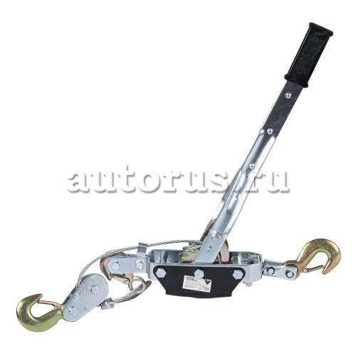 Лебедка рычажная 4т L=3м двойной хроповый механизм, 3 крюка, трос d=5.5мм ARNEZI R7001003