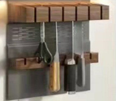 Магнитный держатель для ножей для рейлинга антрацит