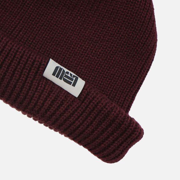 Шапка FW23 KNIT SHORT BEANIE Bordo - фото 2