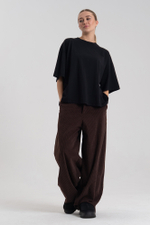 Брюки свободные вельвет