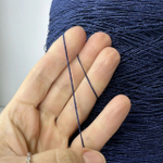 BURRO - Filati Color; 54% хлопок, 46% люрекс; 640м/100гр; col. 000576 Blu Scuro, цвет: темно-синий