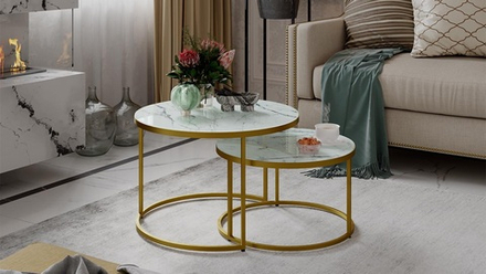 Вега (ТриЯ) Стол журнальный (металл - золото)