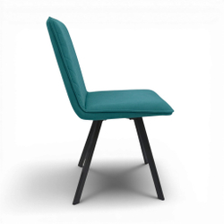 Стул "Капри" (арт. 301) велюр Бренди В15 мятный, ножки черные