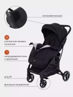Коляска детская MOWBaby "SMART" MB101 Black (2023)