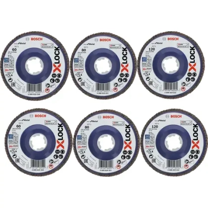 Лепестковый круг X-LOCK, 125 мм, G 60, Best for Metal BOSCH 2608619210
