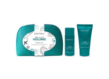 Cotril Подарочный набор "Объем волос": Шампунь (50 мл)+Кондиционер (50 мл) VOLUME pochette travel kit