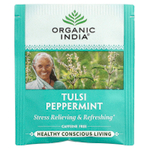 Organic India, чай тулси с перечной мятой, без кофеина, 18 пакетиков для заваривания, 30,6 г (1,08 унции)