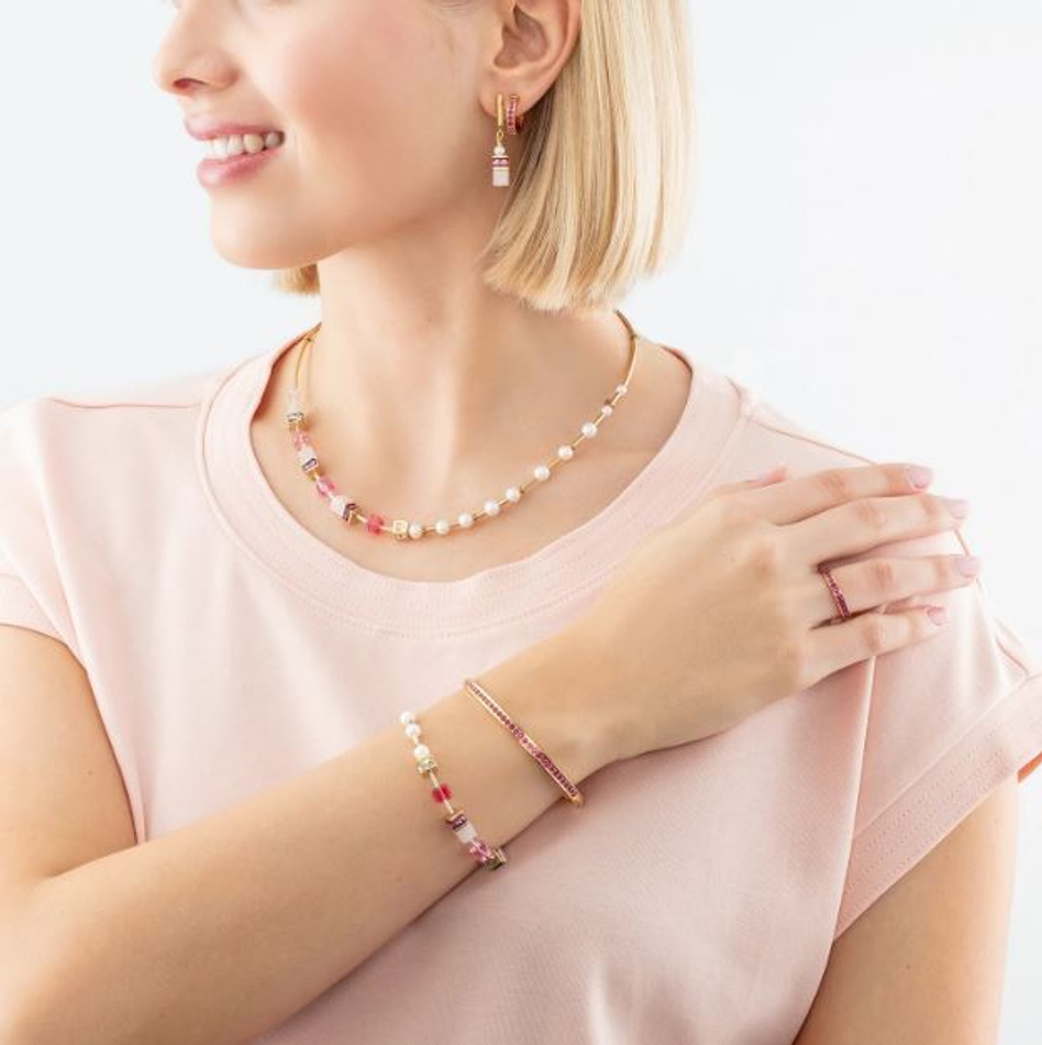 Браслет Coeur de Lion Pink-Gold 17 см 0127/33-0416