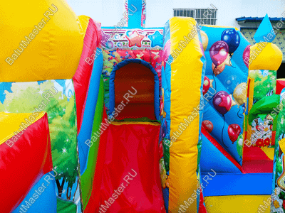 Коммерческий надувной батут "Цирковые приключения" 6*5*2.8 м