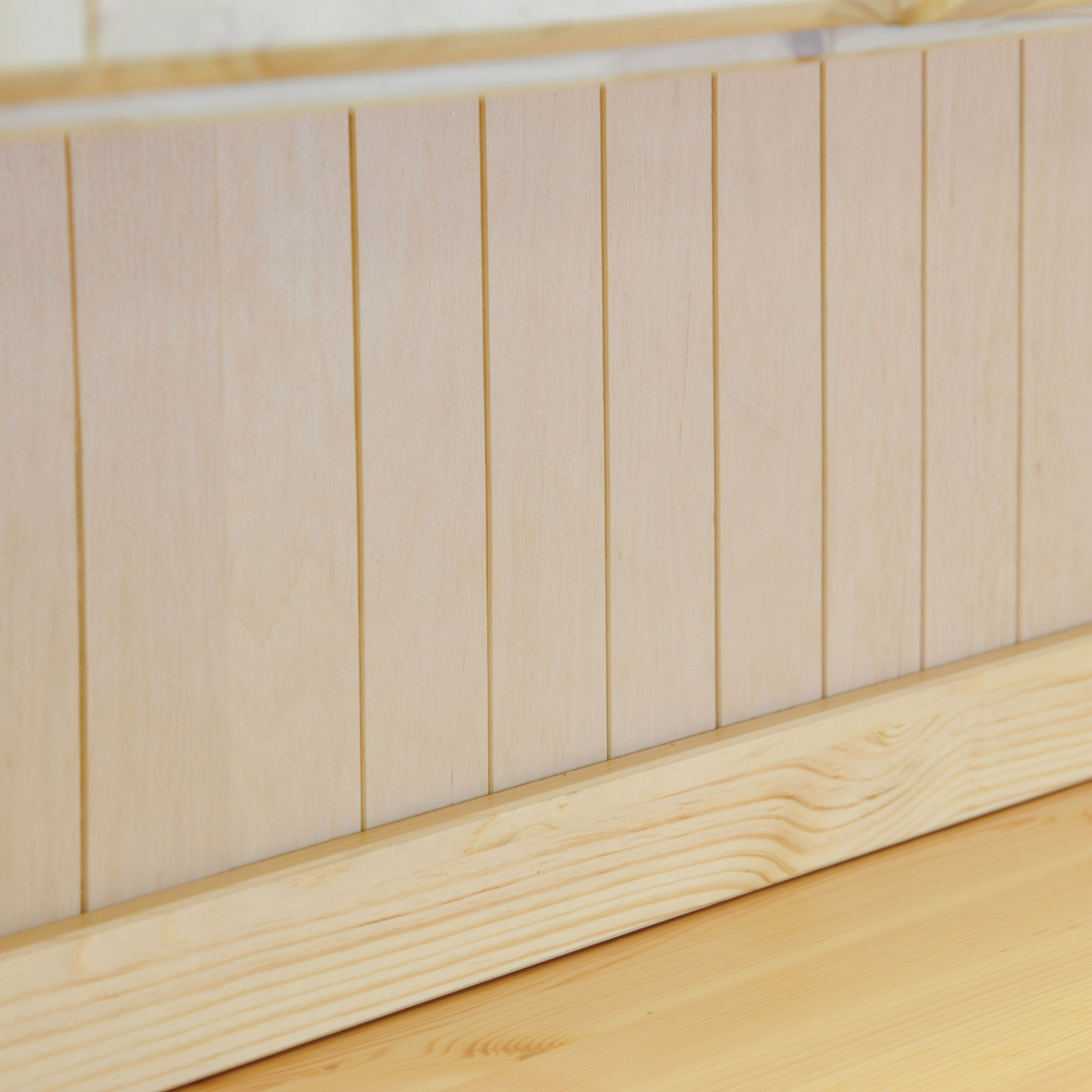 Dipriz Шкаф Лена 4-дверный из сосны, с полками (верхняя часть буфета Лена), прозрачный лак