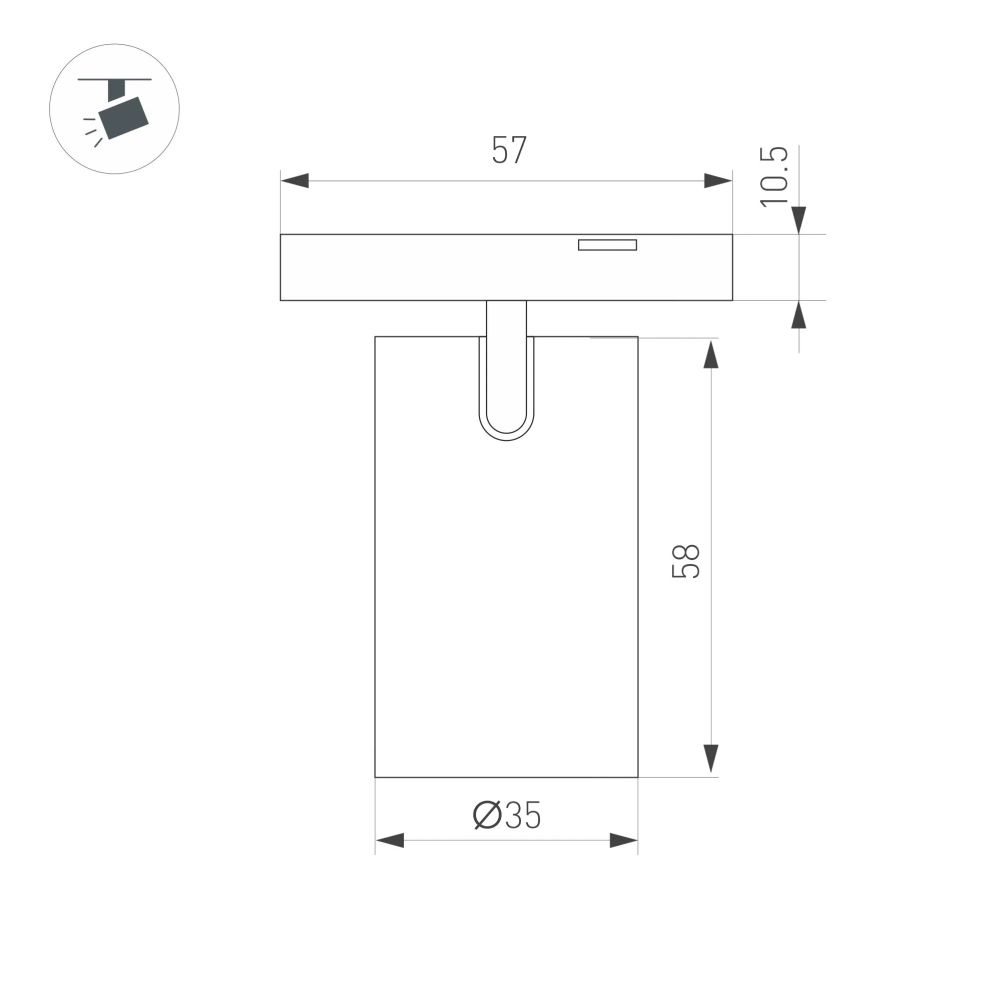 Светильник MAG-MICROCOSM-SPOT-R35-5W Warm2700 (BK, 36 deg, 24V) (Arlight, IP20 Металл, 3 года) 055468