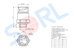 Датчик давления M16x1.5, 10bar (байонет) DAF, MB, KRONE, SCHMITZ (4410441020) SORL