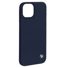 Силиконовый чехол BMW для iPhone 14 (Синий)