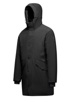 Длинная парка в черном и коричневом цветах CM9357TNSR5