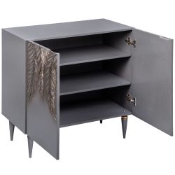 Комод Тропик Классик с 2 полками Серый Голд