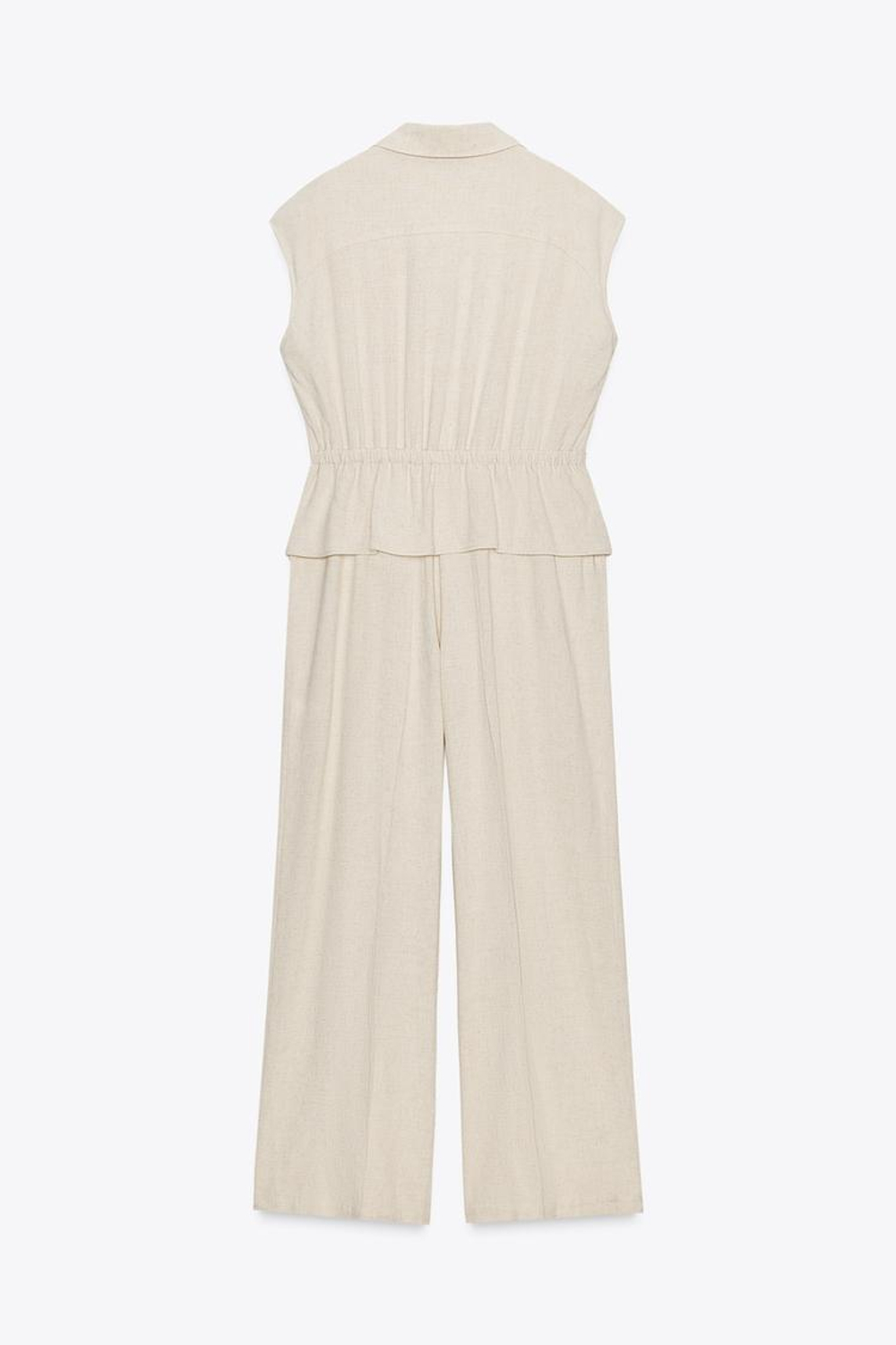 ZARA КОМБИНЕЗОН, СВЕТЛО-БЕЖЕЫЙ