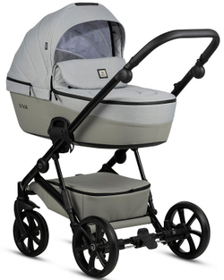 Детская коляска Tutis Viva 5 Plus Essential 2024 3 в 1 с автокреслом Elo Lux EduSky Black 1452058 Crystal