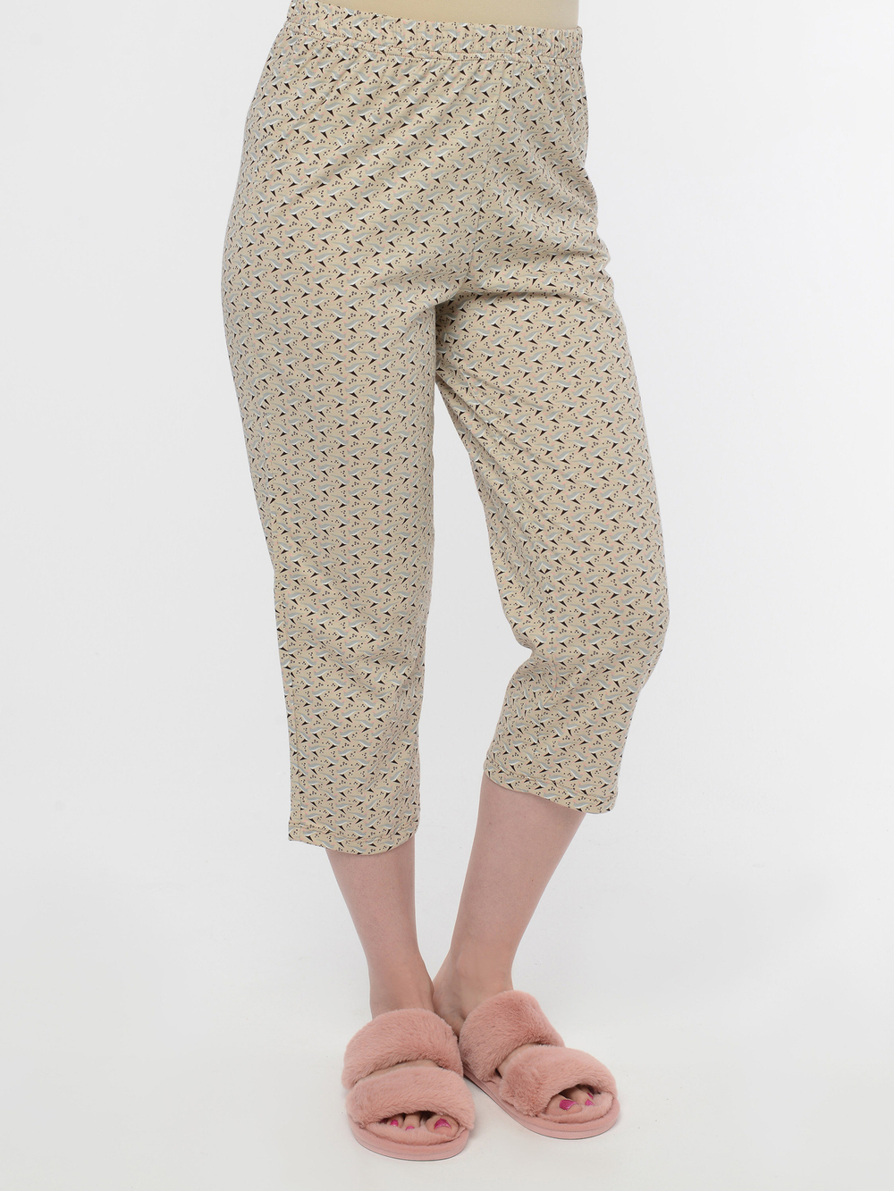 Бриджи Д-5Х/бежевый-птички