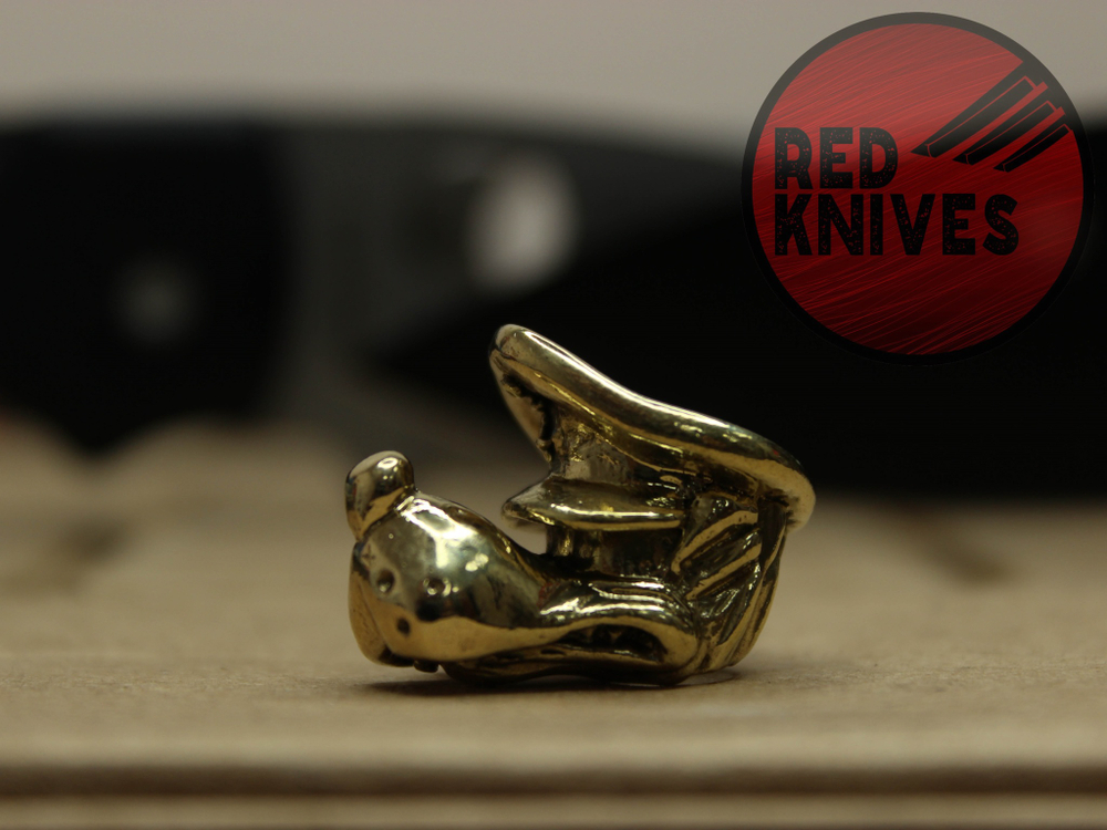 Бусина темлячная "Ну погоди - Волк", латунь