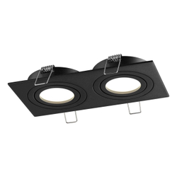 371022 WIR NT25 577 черный Светильник встраиваемый поворотный IP20 GU10 2*50W 220-240V MORUS
