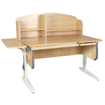 Растущая парта с задней закрытой и боковой полками Дэми СУТ 25-02-Б1НЗ (1500×880 мм)