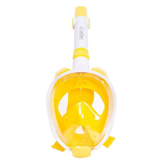 Маска детская полнолицевая Sargan Галактика премиум белая/желтая