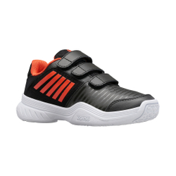 Детские теннисные кроссовки K-Swiss Express Strap Omni All Court Shoe Kids - Black, Orange