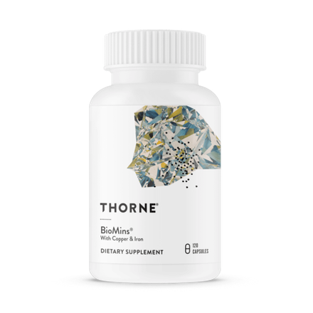 Thorne Research, Минеральный комплекс с медью и железом, BioMins, 120 капсул