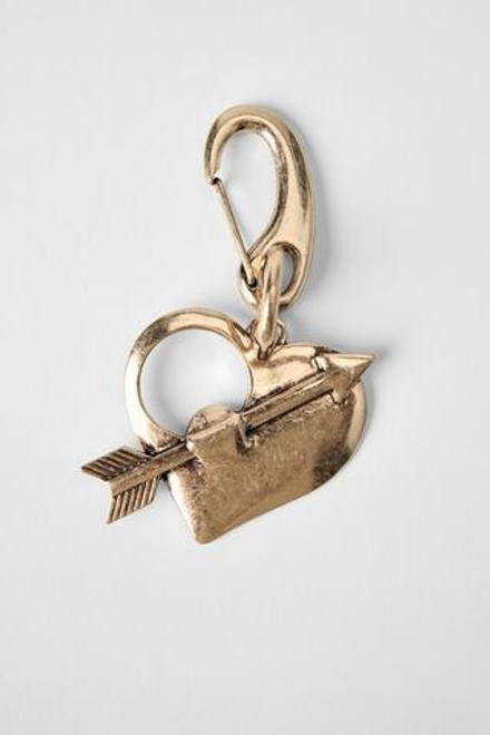 ZARA X KATE MOSS БРЕЛОК С ПОДВЕСКОЙ, ЗОЛОТОЙ/СЕРЕБРЯНЫЙ