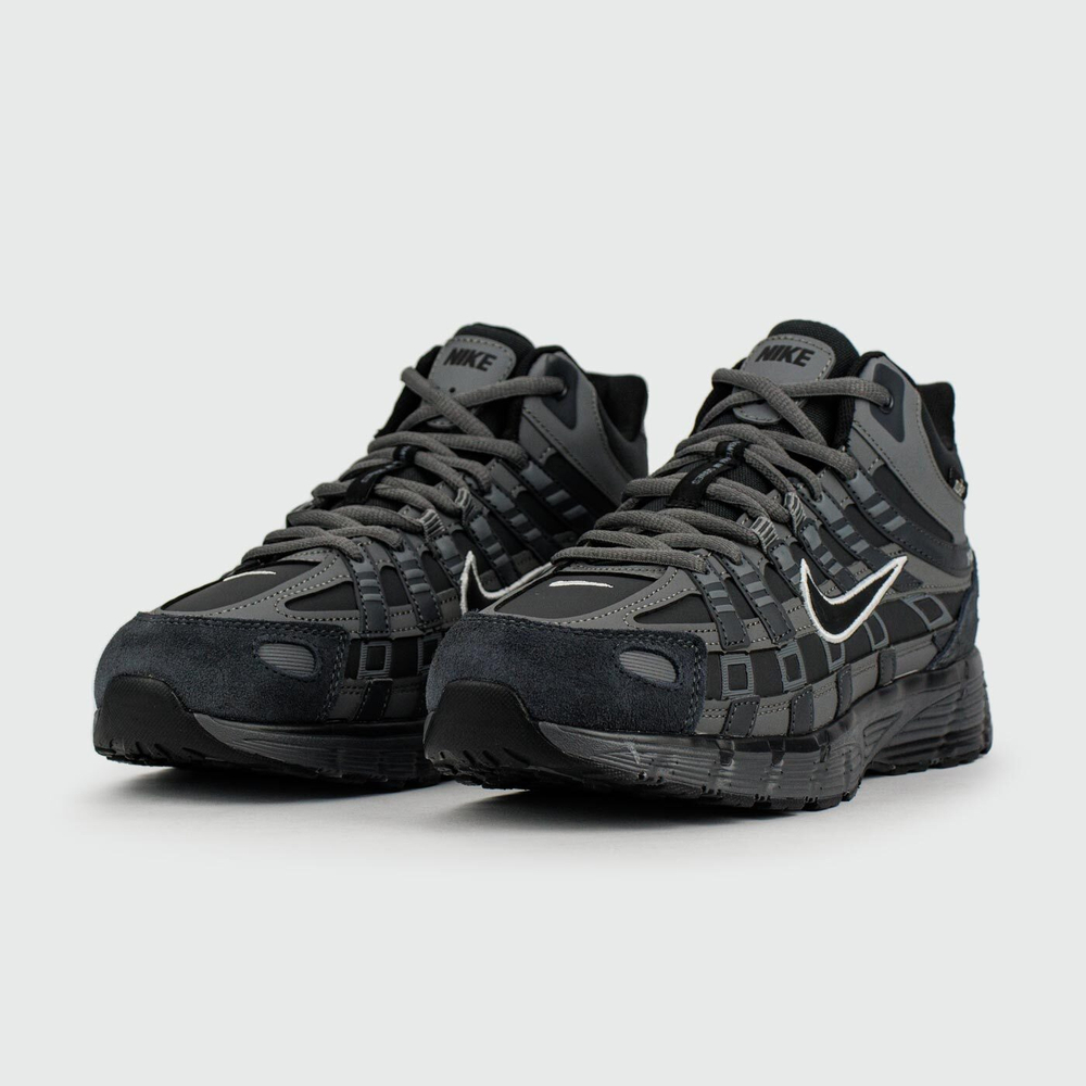 Кроссовки Nike P6000 Black Grey with Fur