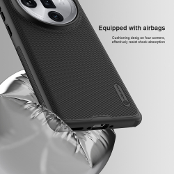Чехол от Nillkin c поддержкой беспроводной зарядки MagSafe для OPPO Find X7 Ultra, серия Super Frosted Shield Pro Magnetic