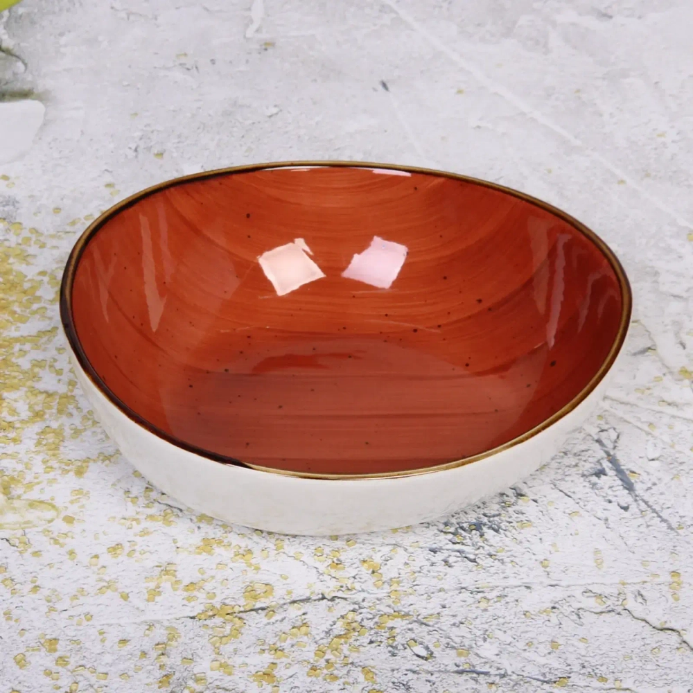 Салатник керамический «Corsica orange» 23*21,5*8см