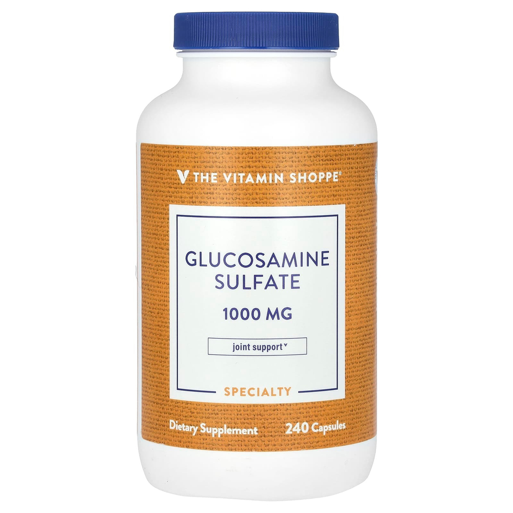 The Vitamin Shoppe, глюкозамин сульфат, 1000 мг, 240 капсул