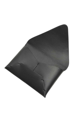 ZARA КОЖАНЫЙ ДЕРЖАТЕЛЬ ДЛЯ КАРТ С КРЫШКОЙ, ЧЕРНЫЙ